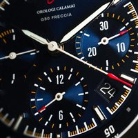 Vicenza - Piazzetta Palladio 2 - Montre Calamai CHRONO in Acier G50 FRECCIA BLU SOLEIL - G50 FRECCIA BLU SOLEIL